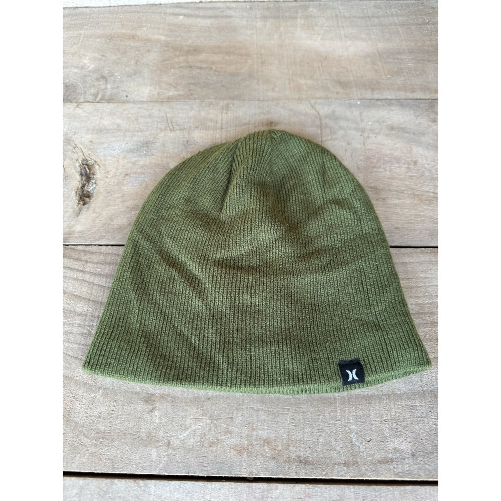 Hurley Skull Cap Ski Beanie Olive Green Color One Size